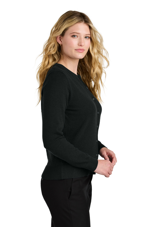 Women’s Easy Care Crewneck Cardigan Sweater - Image 3