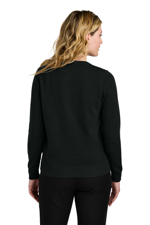 Women’s Easy Care Crewneck Cardigan Sweater - Image 2